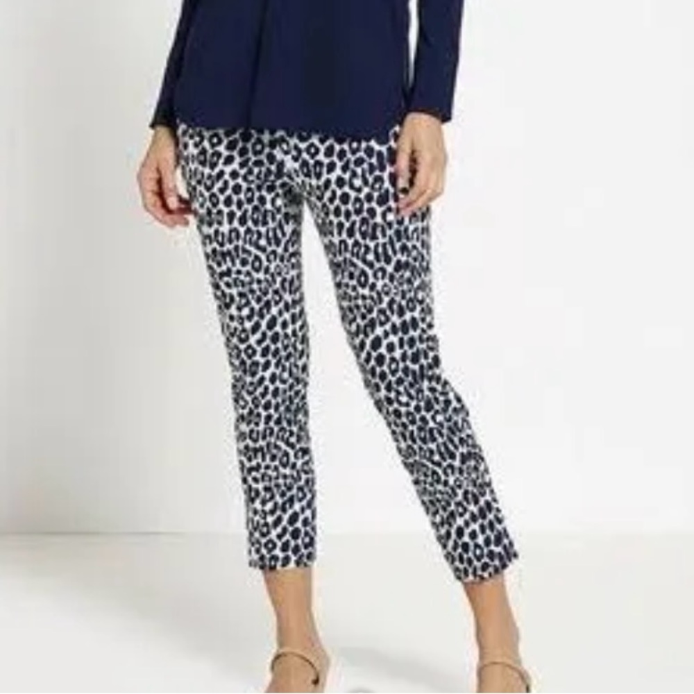 Zach and Rachel women’s 12 crop pants with geometric pattern with tummy control‎
